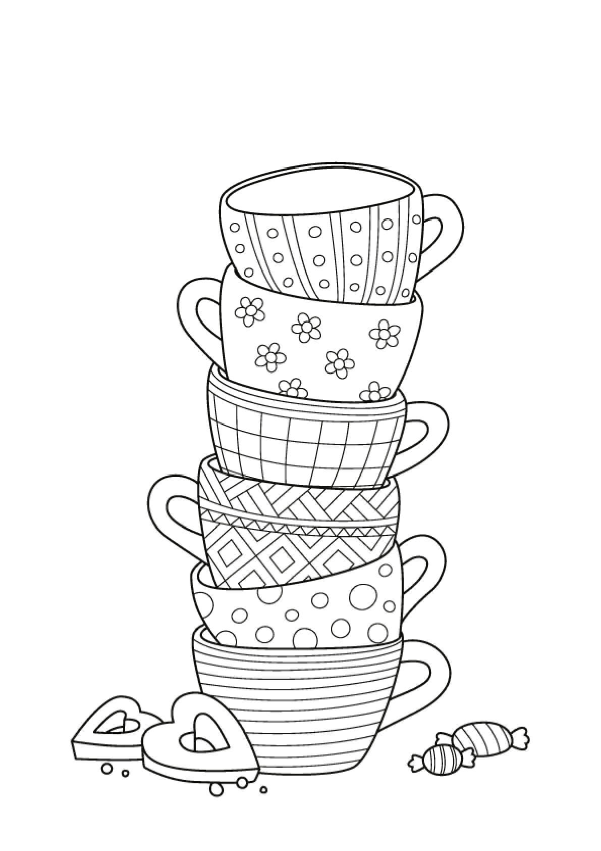 Cartoon Cupcake Coloring Page - Download, Print Or Color Online inside Free Printable Tea Cup Coloring Pages