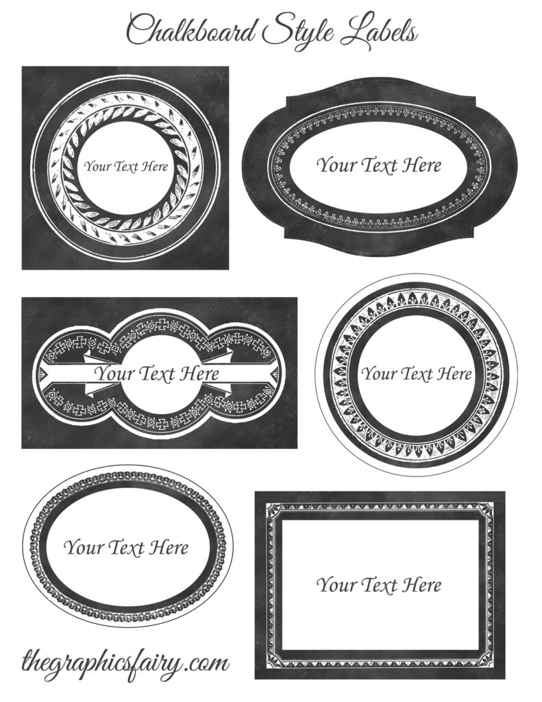 Chalkboard Style Printable Labels Editable! The Graphics Fairy Within Free Editable Printable Labels Chalkboard Style Printable Labels Editable! The Graphics Fairy Within Free Editable Printable Labels