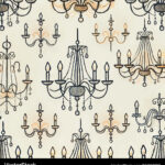 Chandelier Print Design Royalty Free Vector Image Intended For Free Printable Chandelier Template