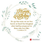 Christian Happy Birthday Wishes With Bible Verses | Entheosweb Inside Free Printable Christian Cards Online