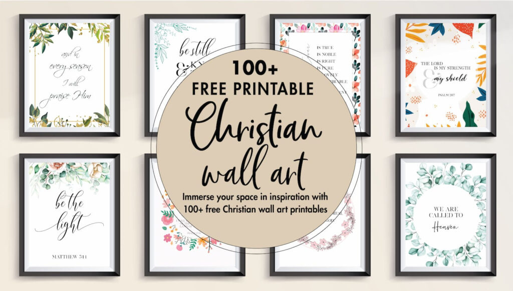 Christian Wall Art   World Of Printables For Free Printable Christian Art