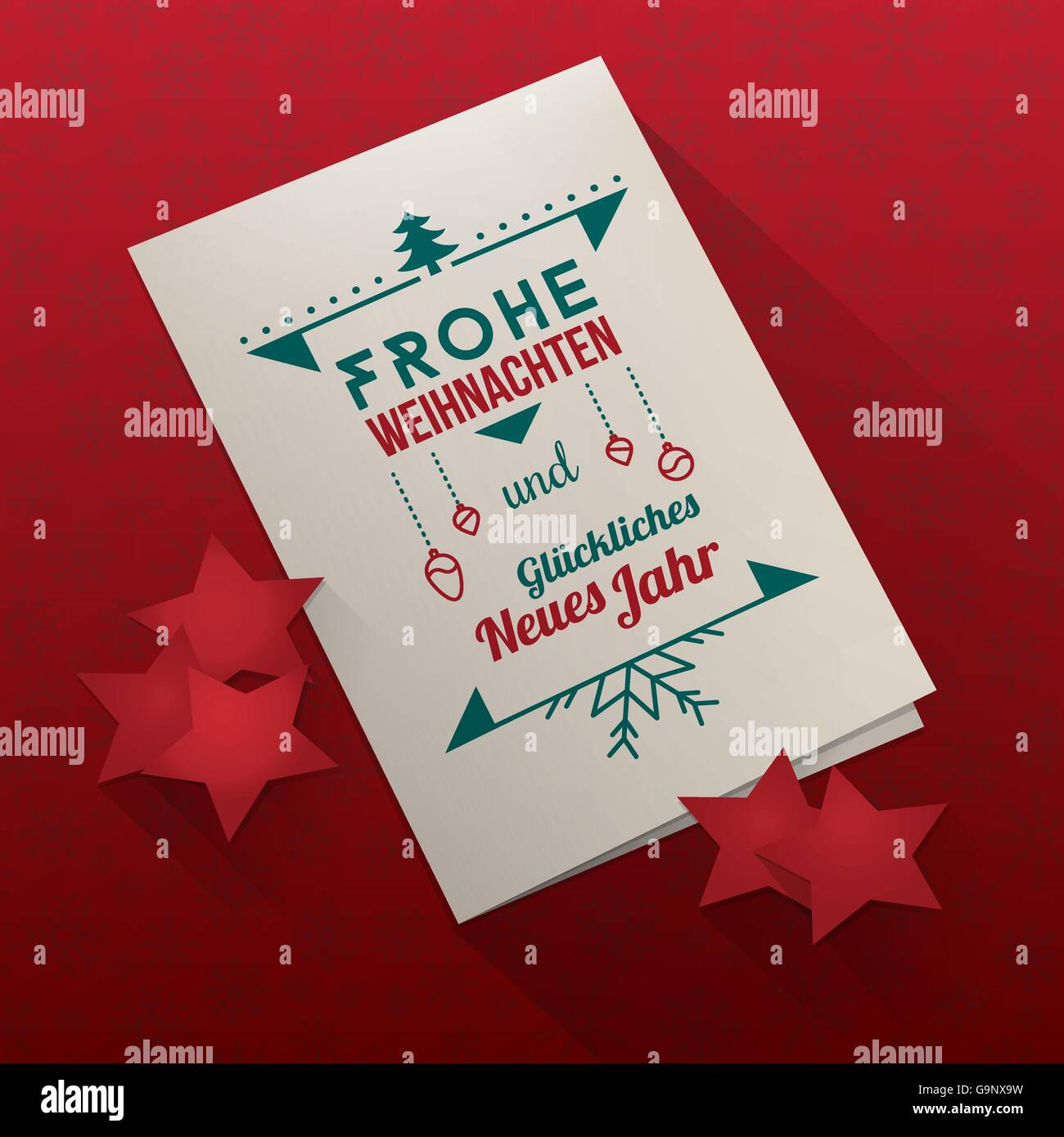 Christmas Card With German Message Hi-Res Stock Photography And throughout Free Printable German Christmas Cards