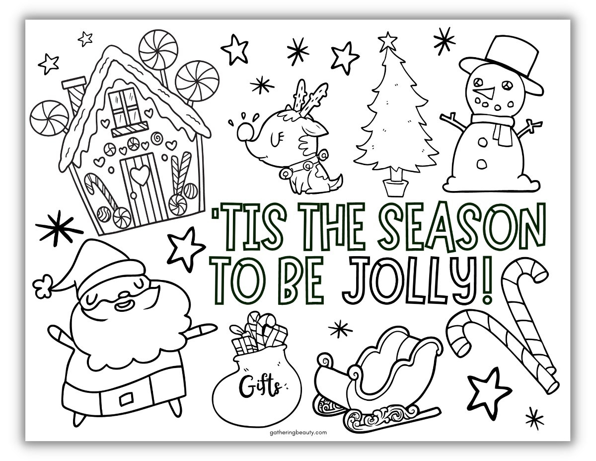 Christmas Coloring Activities For Kids - Free Printable throughout Free Printable Christmas Coloring Pages For Kids