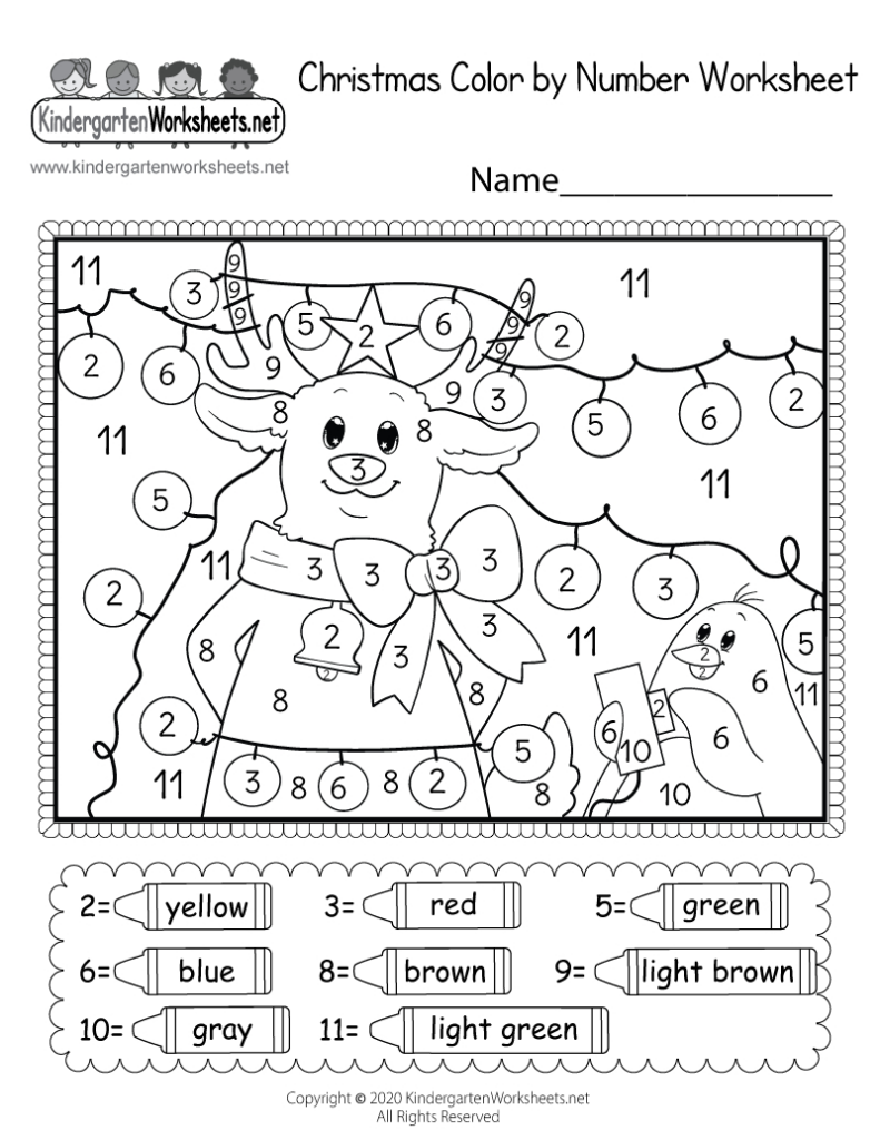Christmas Colornumber Worksheet Free Printable, Digital, & Pdf With Free Printable Christmas Worksheets Christmas Colornumber Worksheet Free Printable, Digital, & Pdf With Free Printable Christmas Worksheets