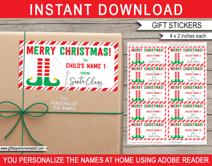 Free Printable Editable Christmas Gift Tags Free Printable Editable Christmas Gift Tags