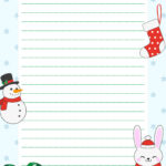 Christmas Holiday Lined Paper Free Google Docs Template   Gdoc.io For Free Printable Christmas Writing Paper With Lines