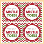 Christmas Mistletoe Gift Tags   10 Free Pdf Printables | Printablee Regarding Free Printable Mistletoe Tags