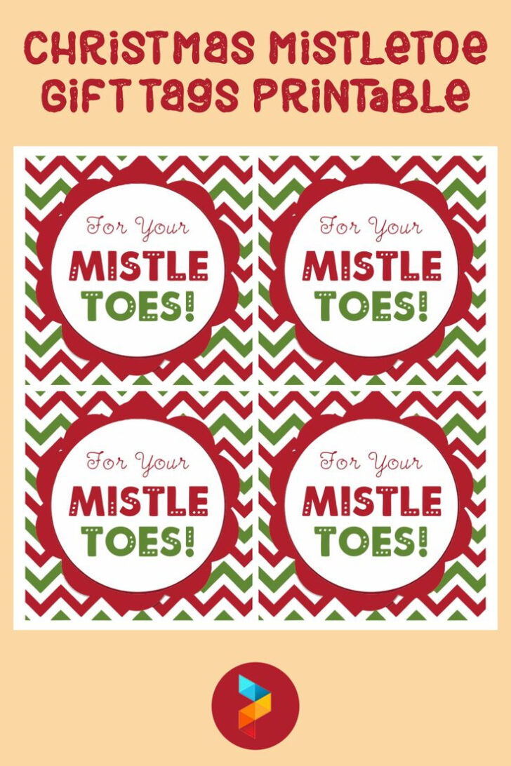 Free Printable Mistletoe Tags