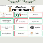 Christmas Pictionary Game For Families Free Printable   Fox Farm Home Regarding Free Printable Christmas Pictionary Cards