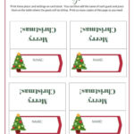 Christmas Place Cards Printables   Diy Templates Throughout Free Printable Place Card Templates Christmas