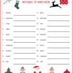 Christmas Scrambler Free Word Game Puzzle   Thrifty Mommas Tips With Regard To Free Printable Christmas Puzzles And Games