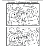 Christmas Spot The Difference Worksheet   Free Printable, Digital Intended For Free Printable Christmas Worksheets For Kids