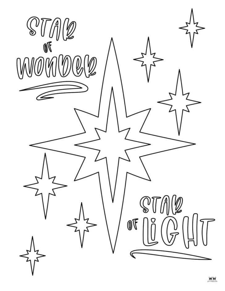 Free Printable Christmas Star Coloring Pages