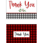 Christmas Thank You Cards   25 Free Printable Cards | Printabulls Inside Christmas Thank You Cards Printable Free