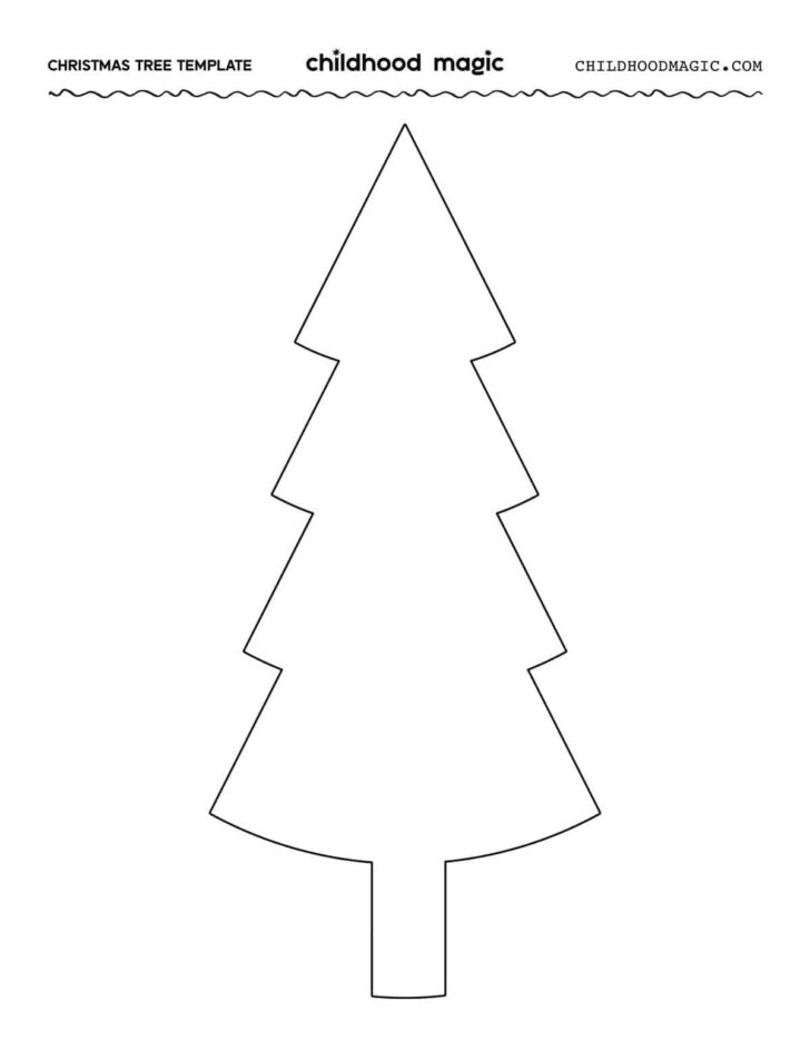 Free Printable Christmas Tree Template
