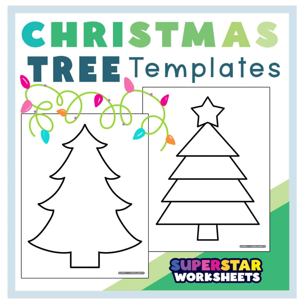 Christmas Tree Template (Free Printables) Superstar Worksheets Within Free Printable Christmas Tree Template Christmas Tree Template (Free Printables) Superstar Worksheets Within Free Printable Christmas Tree Template