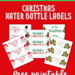 Christmas Water Bottle Labels   Free Printable For Christmas Water Bottle Labels Free Printable