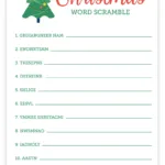 Christmas Word Scramble | Free Printable Christmas Activities Within Free Printable Christmas Word Games For Adults