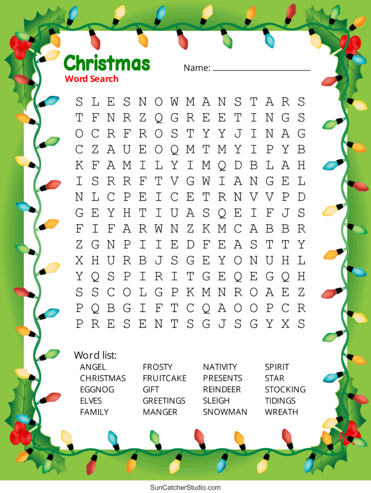 Free Printable Christmas Puzzle Sheets Free Printable Christmas Puzzle Sheets