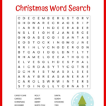 Christmas Word Search Printable (For Kids Or Adults) For Free Printable Christmas Puzzles