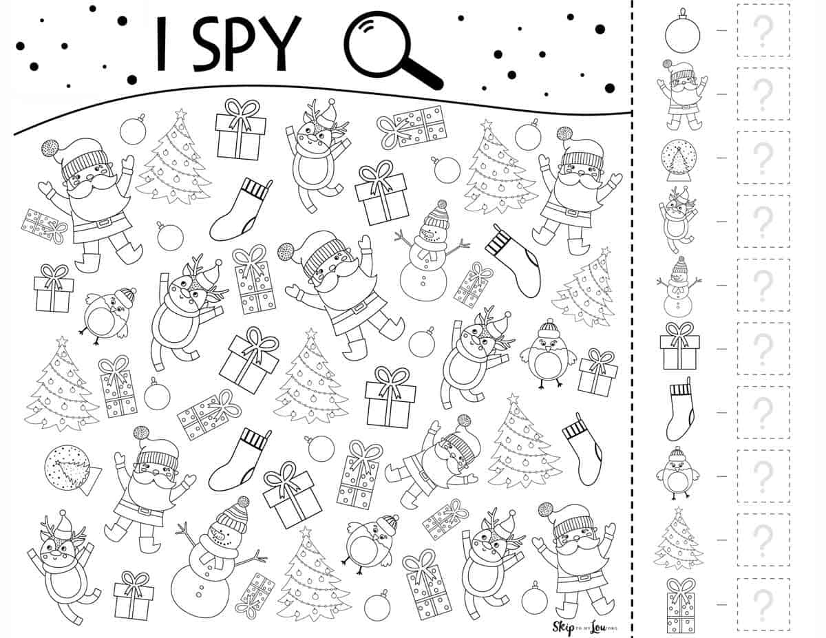 Christmas Worksheets | Skip To My Lou for Free Printable Holiday Worksheets