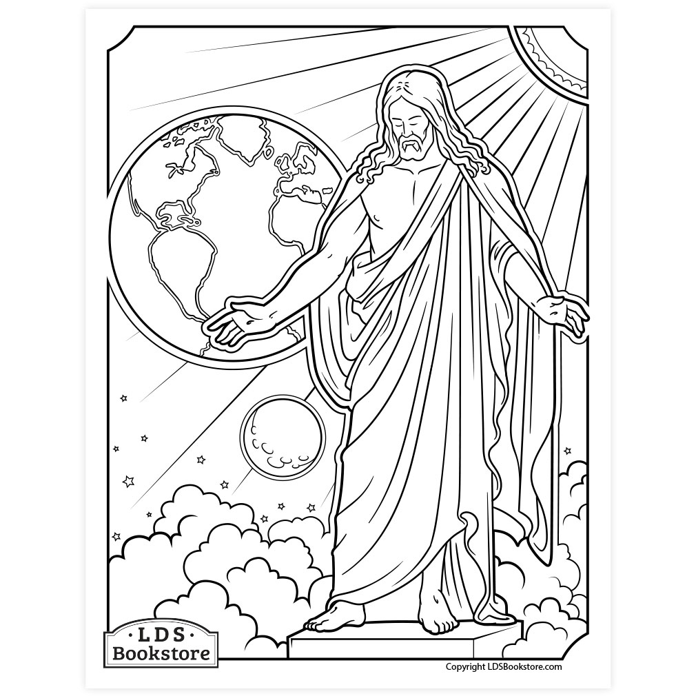 Christus Coloring Page - Printable inside Free Printable Jesus Coloring Pages