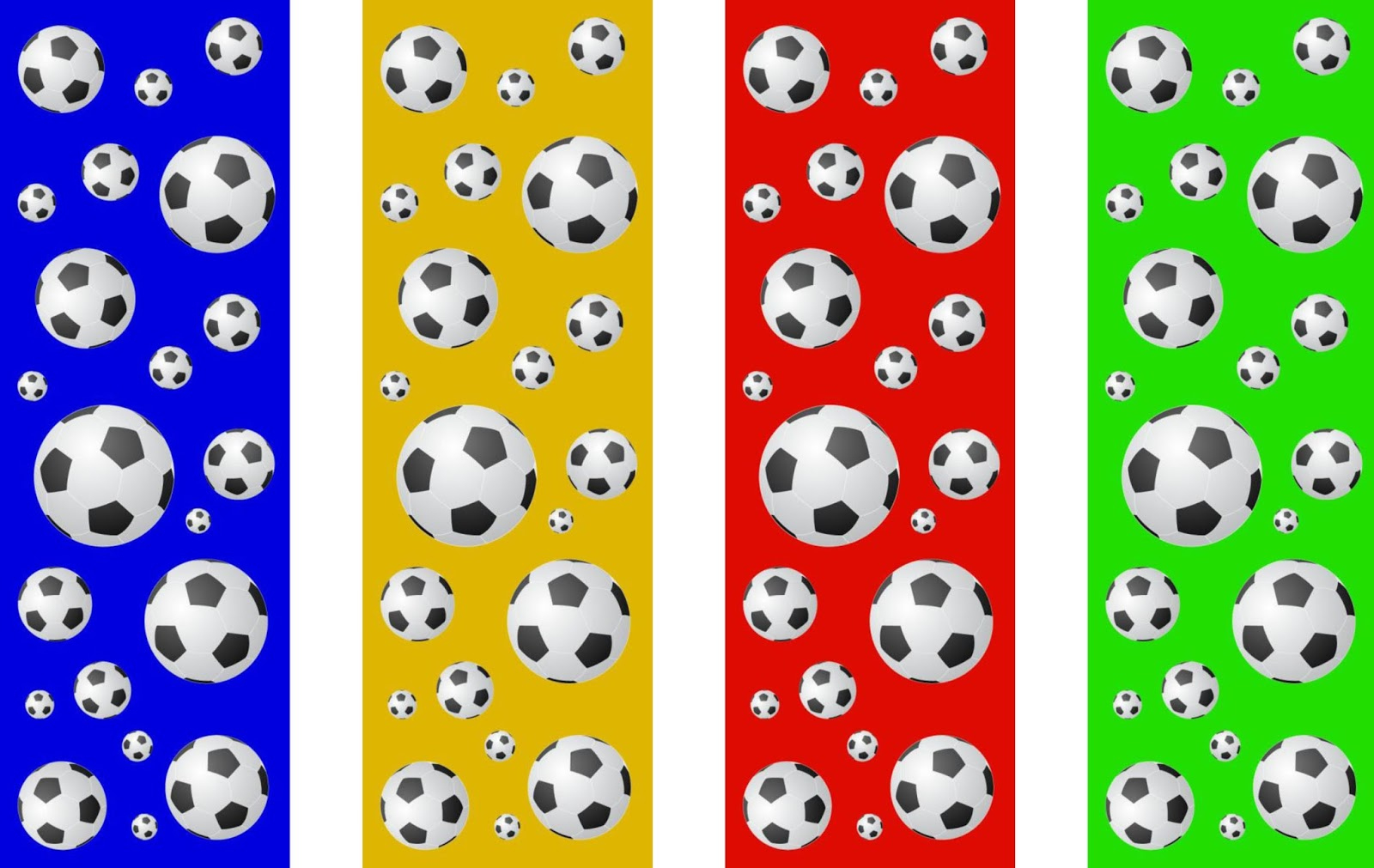 Cjo Photo: Printable Bookmarks: Soccer Balls in Free Printable Sports Bookmarks