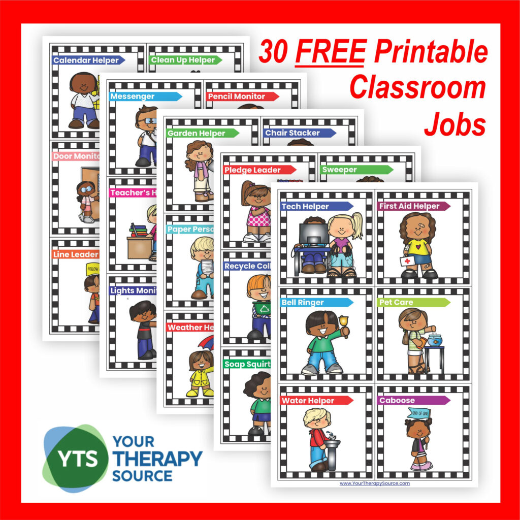 Classroom Job Ideas Your Therapy Source Throughout Free Printable Job Charts For Preschoolers Classroom Job Ideas Your Therapy Source Throughout Free Printable Job Charts For Preschoolers