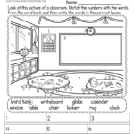 Classroom Objects Worksheet   Free Printable, Digital, & Pdf With Free Printable Classroom Worksheets