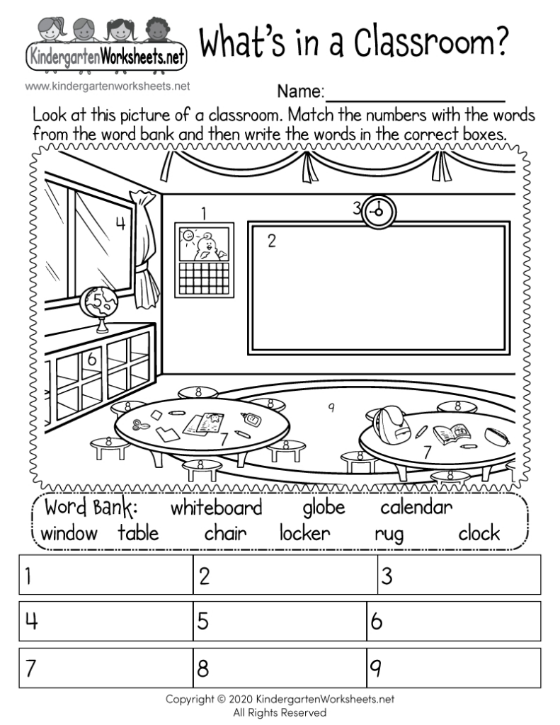 Classroom Objects Worksheet Free Printable, Digital, & Pdf With Free Printable Classroom Worksheets Classroom Objects Worksheet Free Printable, Digital, & Pdf With Free Printable Classroom Worksheets