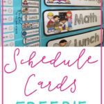 Classroom Schedule Cards Freebie Inside Free Printable Schedule Cards