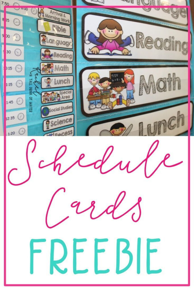 Classroom Schedule Cards Freebie Inside Free Printable Schedule Cards Classroom Schedule Cards Freebie Inside Free Printable Schedule Cards