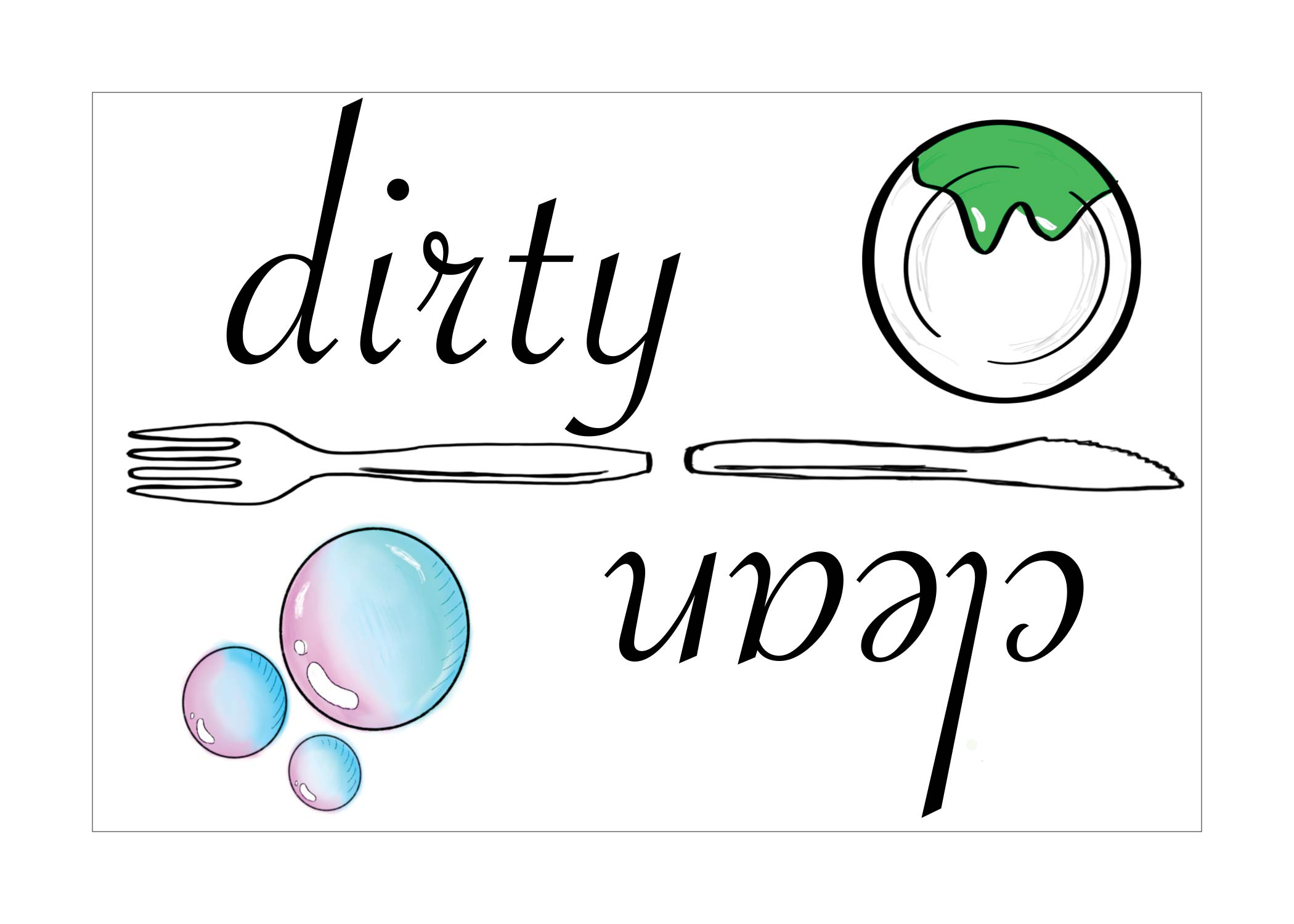 Clean Or Dirty Dishwasher Magnet Sign within Free Printable Clean Dirty Dishwasher Sign