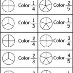 Color The Fraction – 4 Worksheets / Free Printable Worksheets Regarding Free Printable Fraction Worksheets