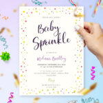 Colored Baby Sprinkle Invitation Template Online Maker In Free Printable Baby Sprinkle Invitations