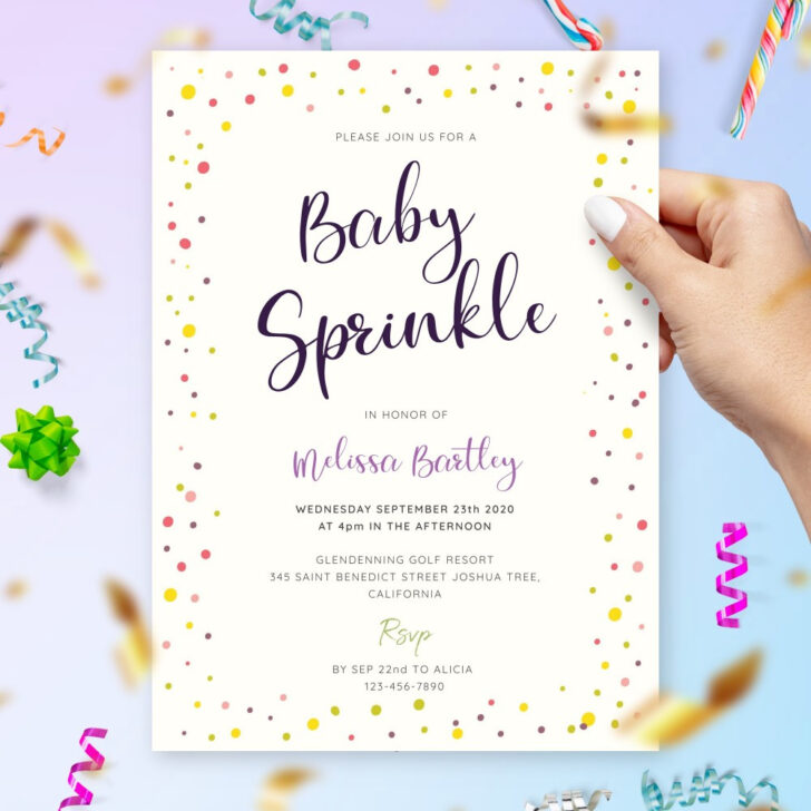 Free Printable Baby Sprinkle Invitations