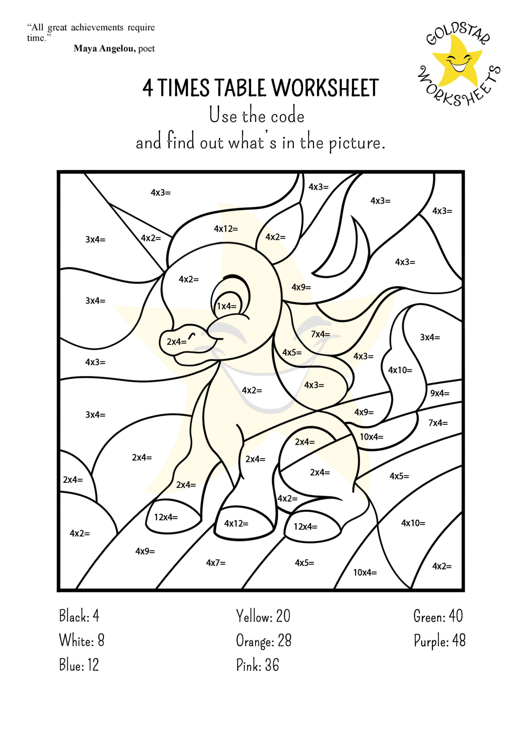 Colormultiplication Fun! Free Printable Worksheets For Kids (Pdf) in Free Printable Multiplication Color By Number