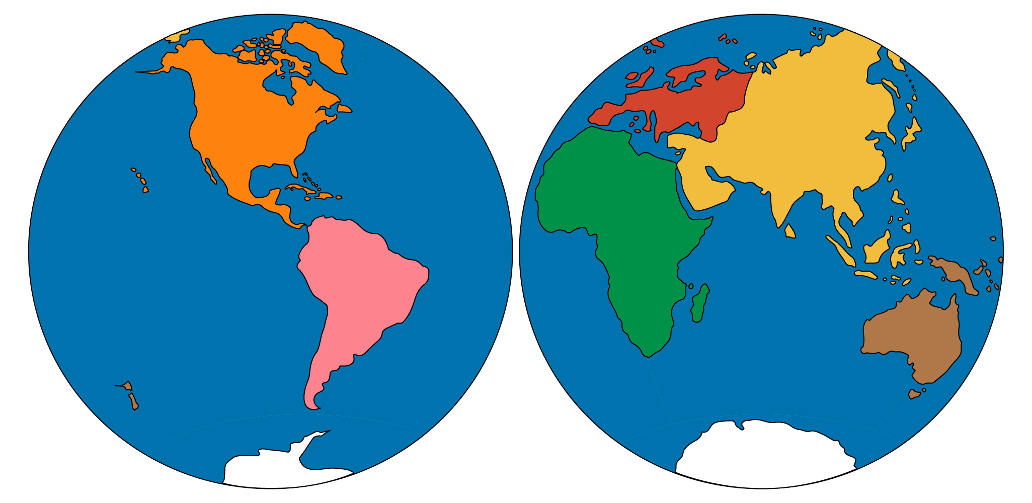 Continents And Oceans - All-Day Primary with regard to Montessori World Map Free Printable