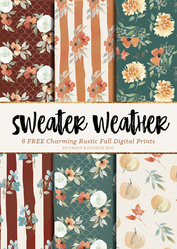 Craft A Doodle Doo: Free Fall Digital Printable Paper Pack pertaining to Free Printable Autumn Paper