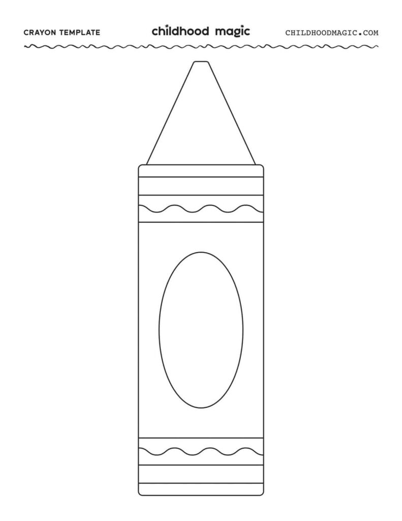 Crayon Template Childhood Magic Regarding Free Printable Crayon Pattern Crayon Template Childhood Magic Regarding Free Printable Crayon Pattern