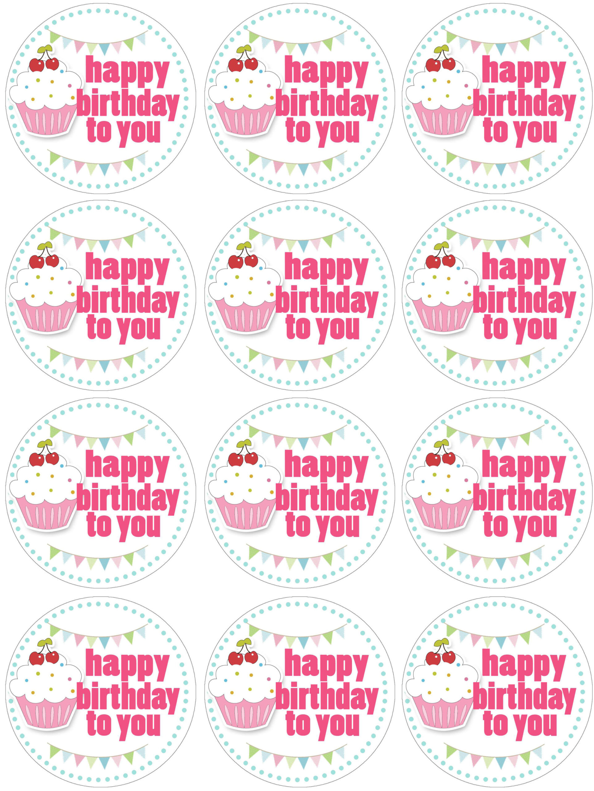 Cupcake Birthday Party With Free Printables - How To Nest For Less™ pertaining to Cupcake Topper Templates Free Printable