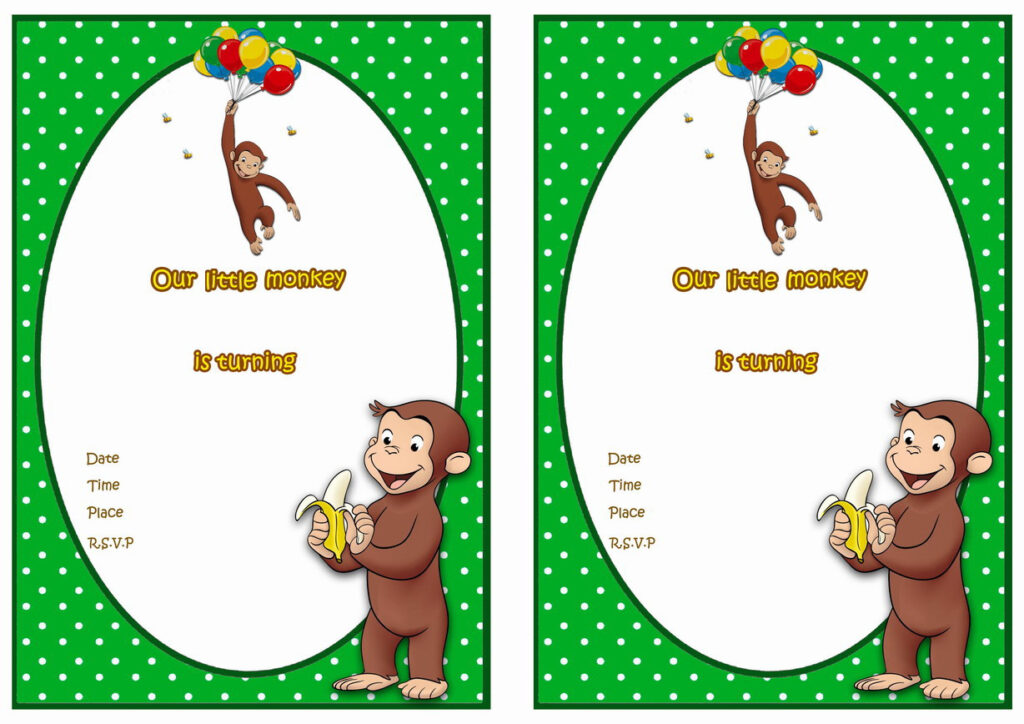 Curious George Birthday Invitations – Birthday Printable For Free Printable Curious George Invitations Curious George Birthday Invitations – Birthday Printable For Free Printable Curious George Invitations