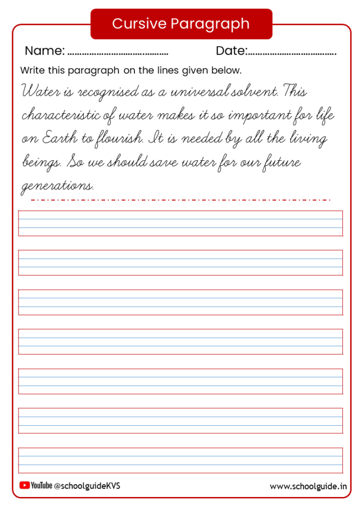 Cursive Writing Paragraph Worksheets With Regard To Free Printable Cursive Writing Paragraphs Cursive Writing Paragraph Worksheets With Regard To Free Printable Cursive Writing Paragraphs