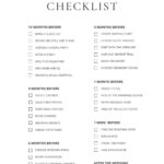 Customize 177+ Wedding Checklists Templates Online   Canva Pertaining To Free Printable Wedding Checklist