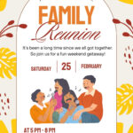 Customize 18+ Family Reunion Invitations Templates Online   Canva In Free Printable Family Reunion Invitations