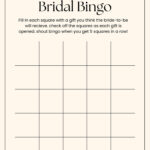 Customize 45+ Bridal Shower Bingo Card Templates Online   Canva Inside Free Printable Bridal Shower Bingo