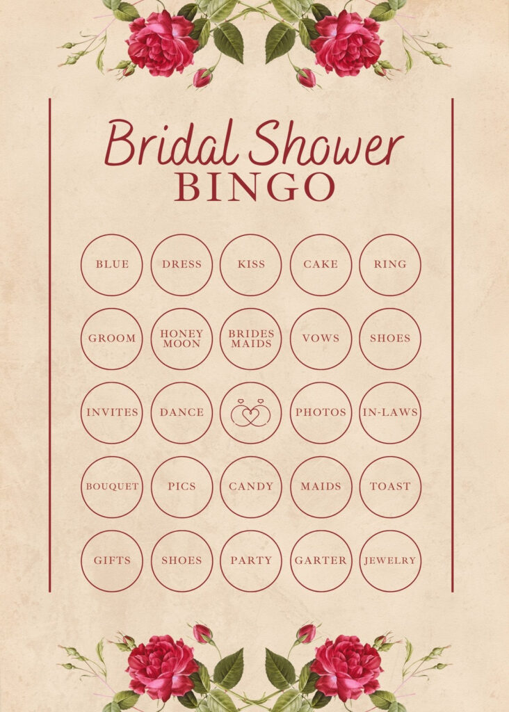 Customize 45+ Bridal Shower Bingo Card Templates Online Canva With Free Printable Bridal Shower Bingo Customize 45+ Bridal Shower Bingo Card Templates Online Canva With Free Printable Bridal Shower Bingo
