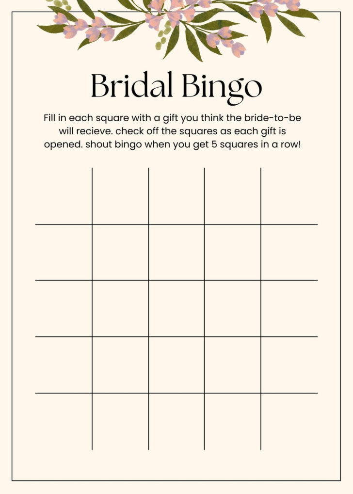 Free Printable Wedding Shower Greeting Cards