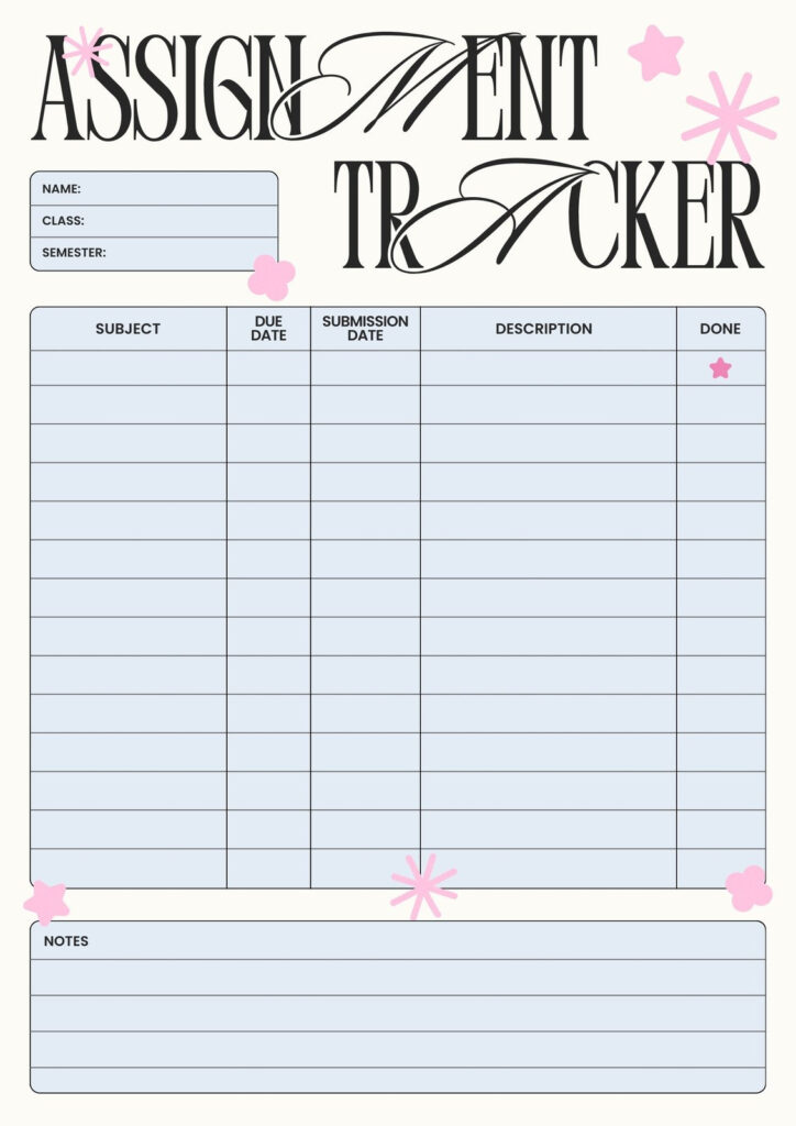 Customize 515+ Student Planner Templates Online   Canva Throughout Free Printable School Agenda Templates