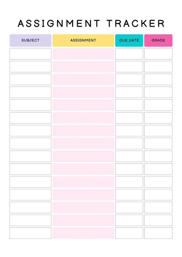 Customize 515+ Student Planner Templates Online   Canva With Regard To Free Printable School Agenda Templates